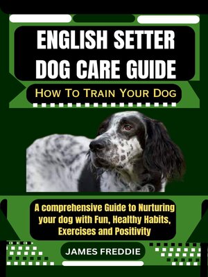 cover image of English Setter  Dog care guide
